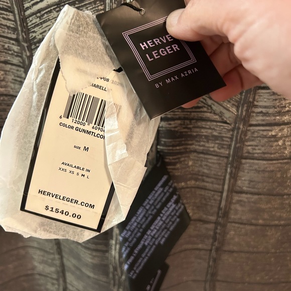 Herve leger metallic foil dress - Picture 9 of 10